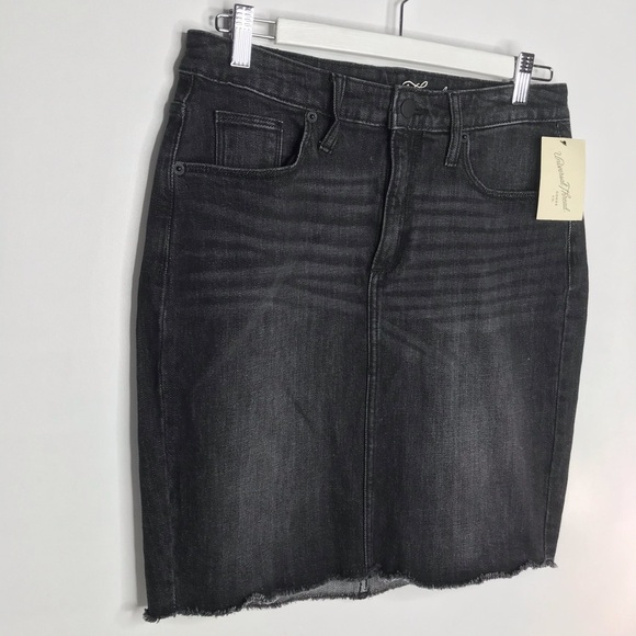 NWT Slate black denim skirt sz 8 - Picture 3 of 7